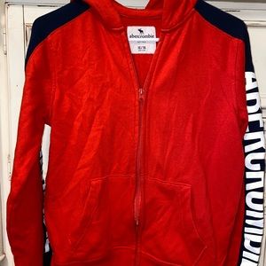 Abercrombie Kids Red ZIP-up Hoodie